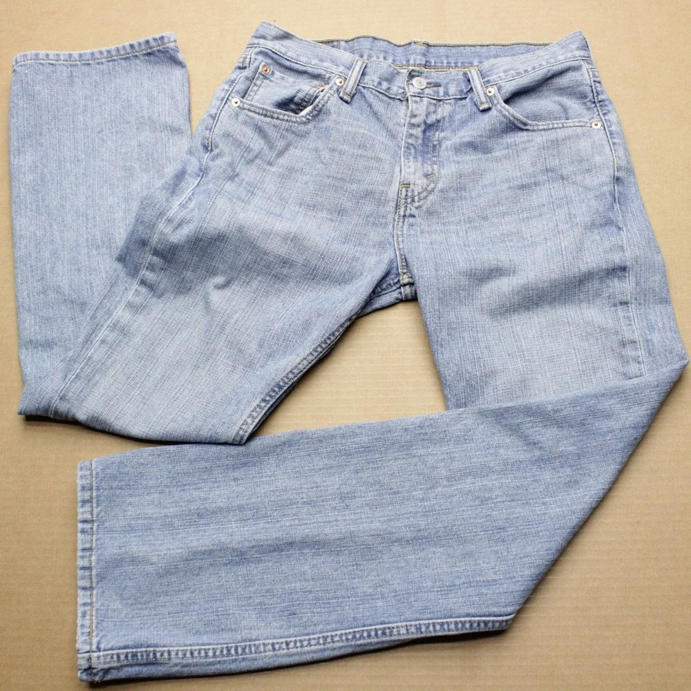 Levis 527 Jeans Mens Sz 32x30 Medium Wash Denim Slim Bootcut Mid Rise Grunge Y2K
